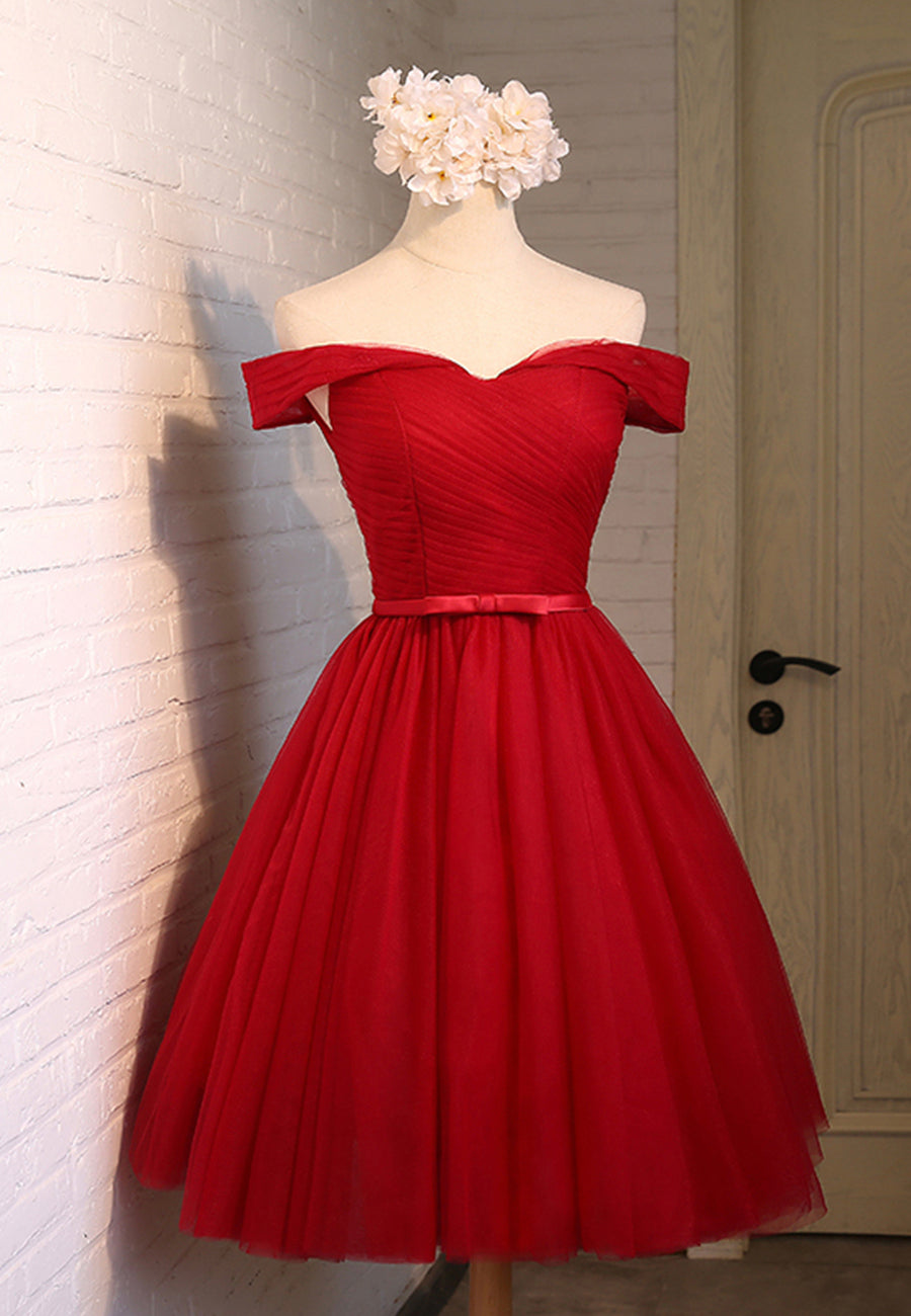 red semi formal dress